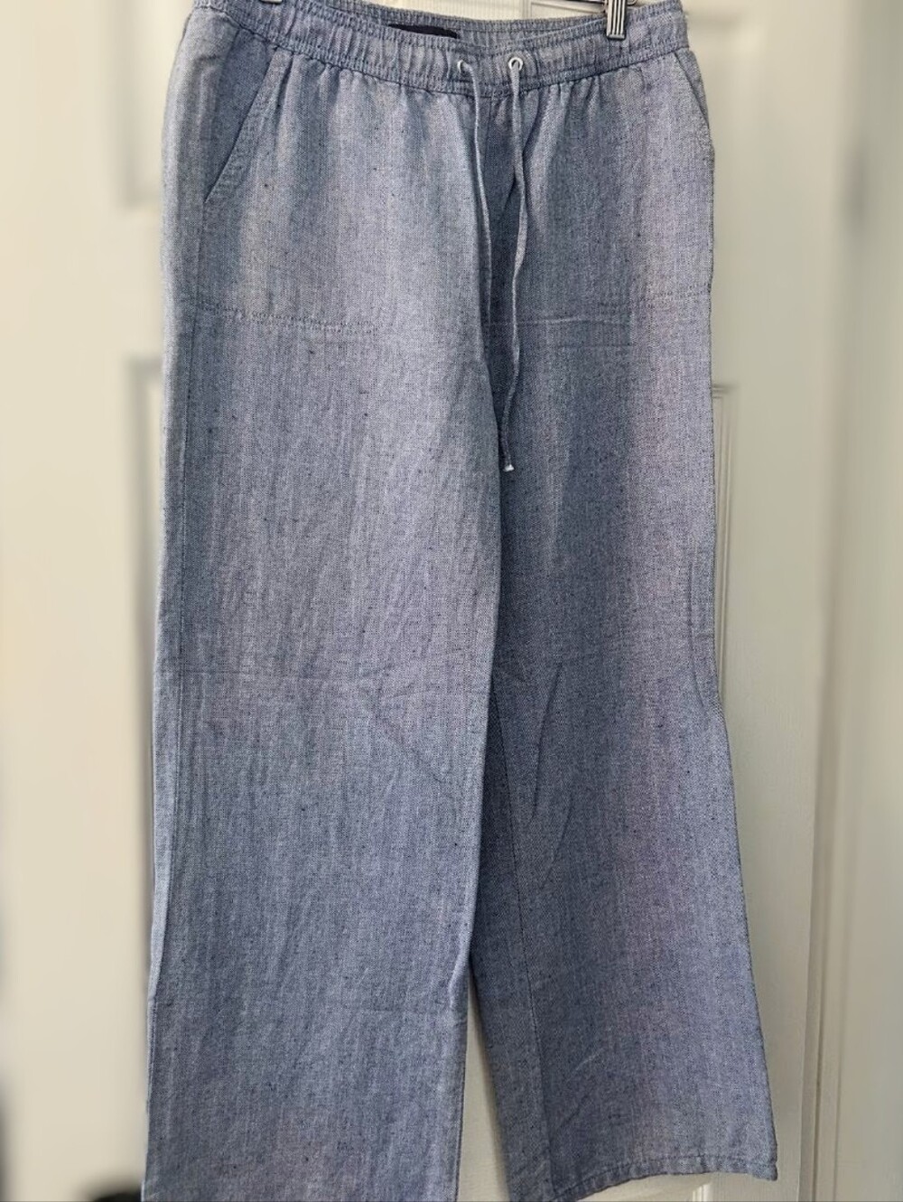 M&S Linen Blend Wide Leg Pant.  Women's Size 8